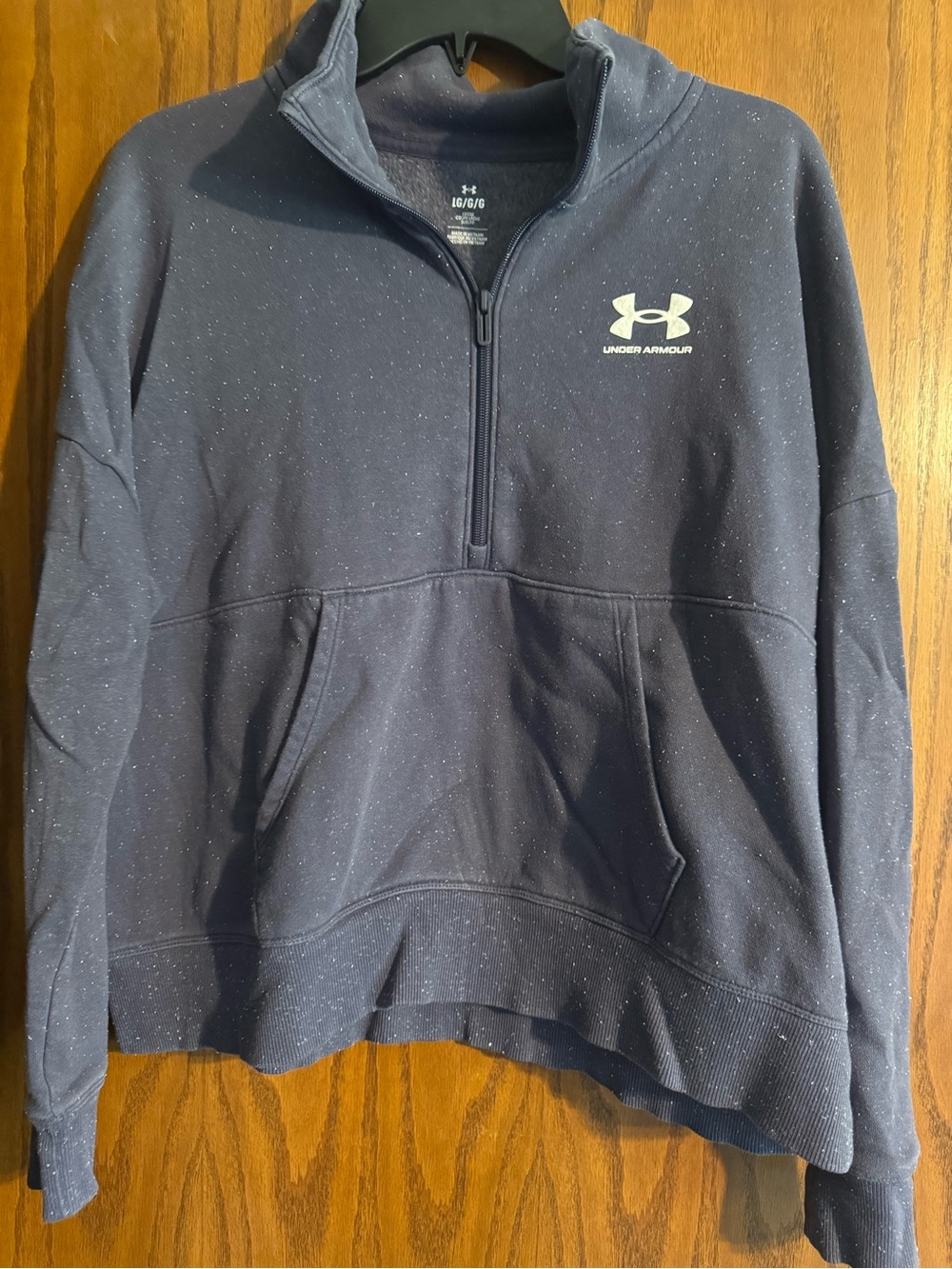 Under Armour Men’s Navy Quarter-Zip Pullover with Logo
